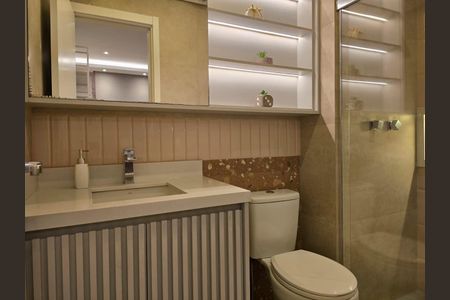 Apartamento à venda com 107m², 2 quartos e 2 vagas Apartamento à venda com 107m², 2 quartos e 2 vagasBanheiro da Suíte 1