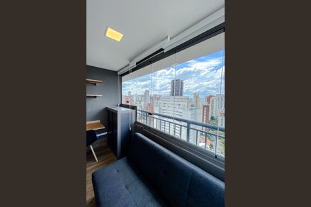 Studio à venda com 27m², 1 quarto e sem vagaVaranda