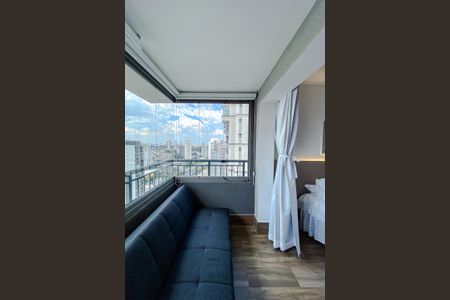 Studio à venda com 27m², 1 quarto e sem vagaVaranda