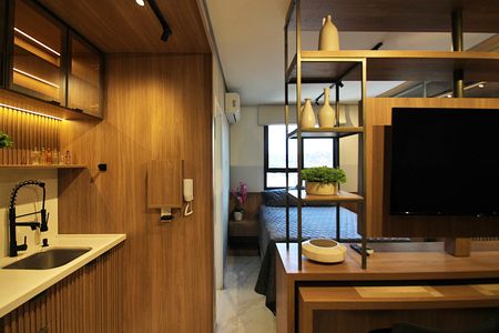 Studio à venda com 25m², 1 quarto e sem vagaSala/Cozinha
