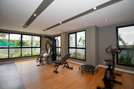 Studio à venda com 26m², 1 quarto e sem vaga Studio à venda com 26m², 1 quarto e sem vagaÁrea Comum - Academia