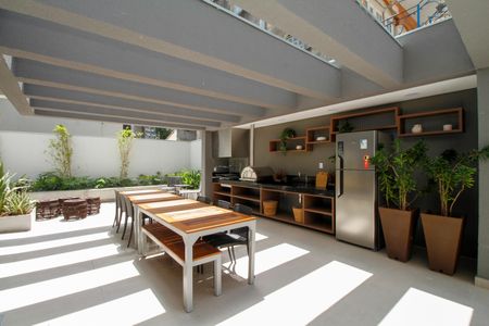 Studio à venda com 26m², 1 quarto e sem vaga Studio à venda com 26m², 1 quarto e sem vagaÁrea Comum - Churrasqueira