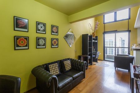Sala de apartamento para alugar com 1 quarto, 52m² em Moema, São Paulo