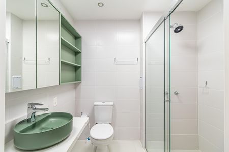 Studio para alugar com 26m², 1 quarto e sem vaga Studio para alugar com 26m², 1 quarto e sem vagaBanheiro