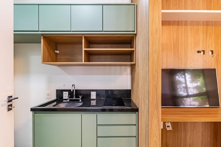 Studio para alugar com 26m², 1 quarto e sem vaga Studio para alugar com 26m², 1 quarto e sem vagaCozinha