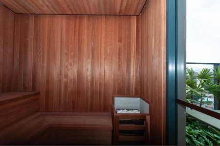 Studio à venda com 25m², 1 quarto e sem vaga Studio à venda com 25m², 1 quarto e sem vagaÁrea Comum - Sauna