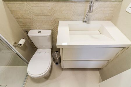 Studio para alugar com 27m², 1 quarto e sem vaga Studio para alugar com 27m², 1 quarto e sem vagaBanheiro