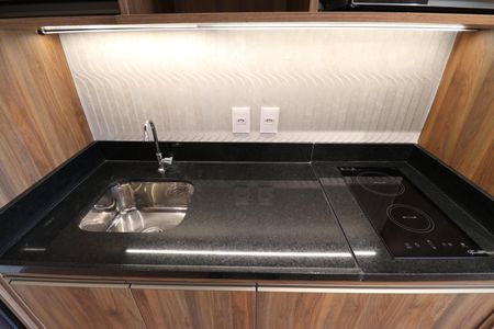 Apartamento para alugar com 31m², 1 quarto e sem vagaDetalhe da cozinha