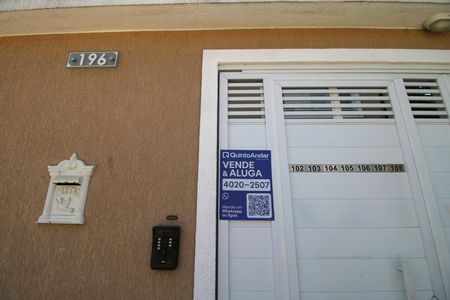 Casa de condomínio para alugar com 97m², 1 quarto e 1 vagaFachada e placa