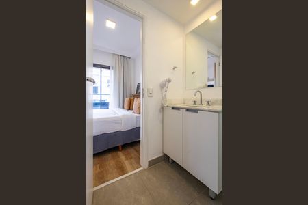Studio para alugar com 25m², 1 quarto e sem vaga Studio para alugar com 25m², 1 quarto e sem vagaBanheiro