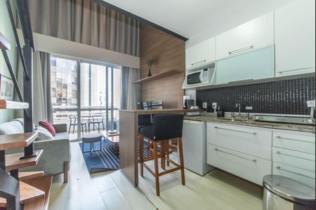 Apartamento para alugar com 39m², 1 quarto e 1 vagaCozinha - Home Office
