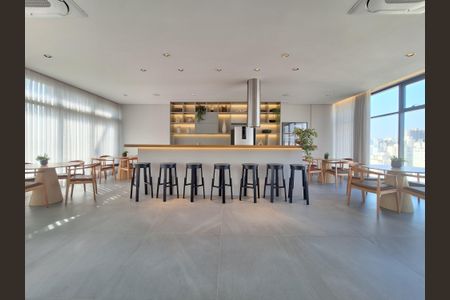 Studio para alugar com 27m², 1 quarto e sem vaga Studio para alugar com 27m², 1 quarto e sem vagaÁrea comum - Salão de festas