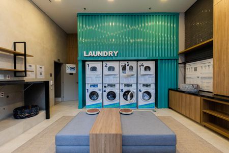 Studio à venda com 30m², 1 quarto e 1 vagaLavanderia