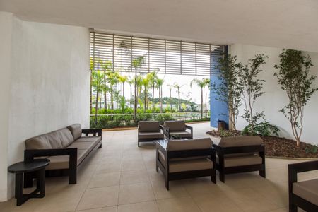 Apartamento à venda com 53m², 1 quarto e 2 vagasHall social