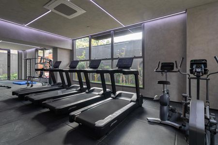 Studio à venda com 29m², 1 quarto e sem vaga Studio à venda com 29m², 1 quarto e sem vagaÁrea comum - Academia