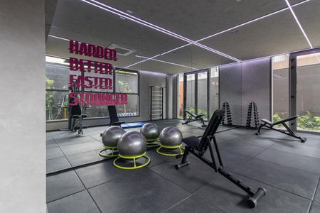 Studio à venda com 29m², 1 quarto e sem vaga Studio à venda com 29m², 1 quarto e sem vagaÁrea comum - Academia