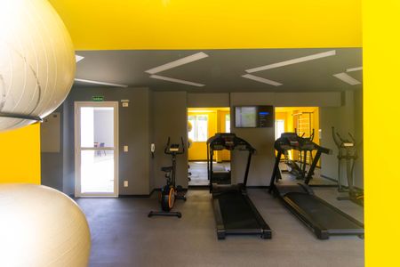 Apartamento para alugar com 38m², 2 quartos e sem vaga Apartamento para alugar com 38m², 2 quartos e sem vagaÁrea comum - Academia