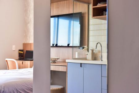 Studio à venda com 25m², 1 quarto e sem vaga Studio à venda com 25m², 1 quarto e sem vagaDetalhe da Sala