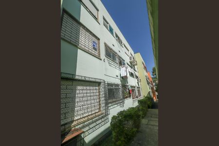 Apartamento à venda com 43m², 1 quarto e sem vagaFachada do bloco e placa