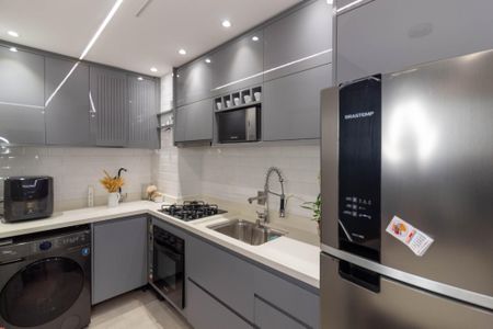 Apartamento à venda com 34m², 2 quartos e sem vaga Apartamento à venda com 34m², 2 quartos e sem vagaCozinha Americana - Área de Serviço Conjugados