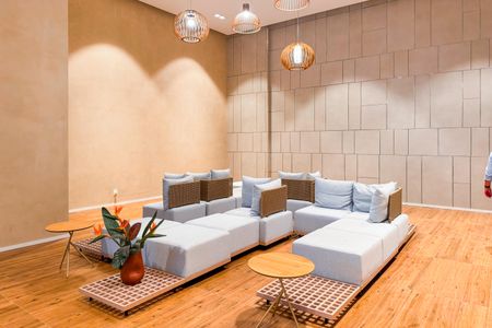 Apartamento à venda com 37m², 1 quarto e 1 vaga Apartamento à venda com 37m², 1 quarto e 1 vagaHall social