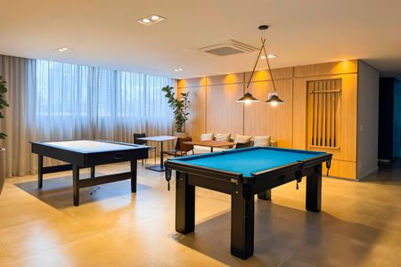 Apartamento à venda com 37m², 1 quarto e 1 vaga Apartamento à venda com 37m², 1 quarto e 1 vagaÁrea comum - Salão de jogos