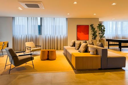 Apartamento à venda com 37m², 1 quarto e 1 vaga Apartamento à venda com 37m², 1 quarto e 1 vagaÁrea comum - Salão de jogos
