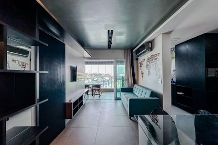 Apartamento para alugar com 53m², 1 quarto e 2 vagasSala