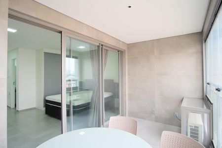 Studio à venda com 35m², 1 quarto e 1 vagaVaranda