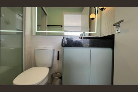 Studio para alugar com 28m², 1 quarto e sem vaga Studio para alugar com 28m², 1 quarto e sem vagaBanheiro
