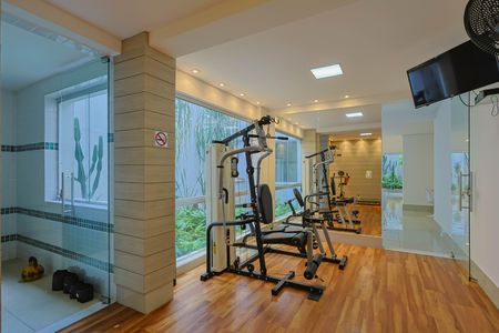 Apartamento à venda com 142m², 2 quartos e 3 vagas Apartamento à venda com 142m², 2 quartos e 3 vagasÁrea comum - Academia