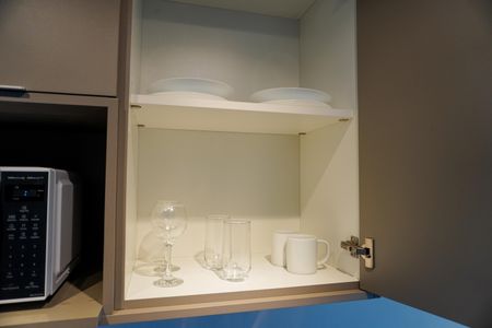 Studio à venda com 28m², 1 quarto e 1 vaga Studio à venda com 28m², 1 quarto e 1 vagaDetalhe cozinha