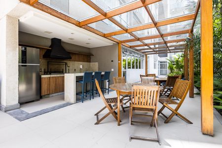 Studio à venda com 30m², 1 quarto e 1 vagaChurrasqueira