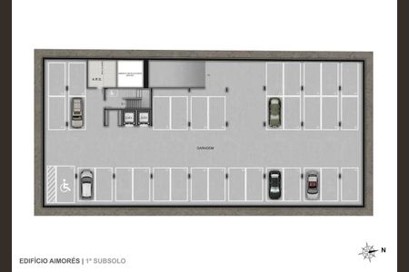 Apartamento à venda com 30m², 1 quarto e 1 vaga
