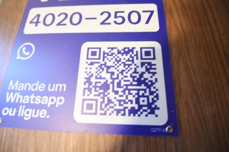 Studio à venda com 35m², 1 quarto e 1 vagaPlaca QR Code