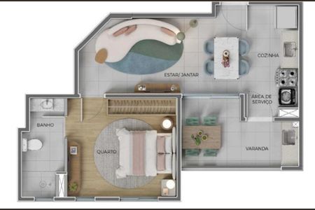 Apartamento à venda com 64m², 3 quartos e 1 vaga