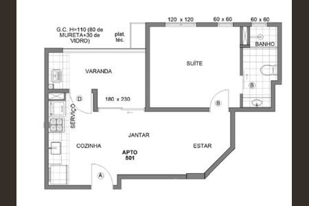 Apartamento à venda com 64m², 3 quartos e 1 vaga