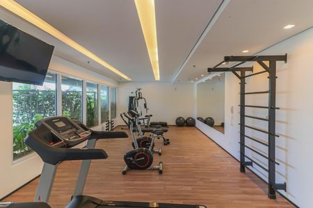 Apartamento à venda com 25m², 1 quarto e 1 vaga Apartamento à venda com 25m², 1 quarto e 1 vagaÁrea comum - Academia