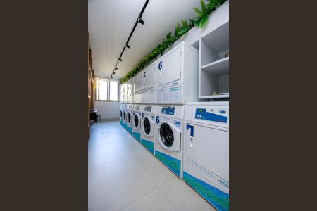 Studio para alugar com 30m², 1 quarto e sem vaga Studio para alugar com 30m², 1 quarto e sem vagaLavanderia