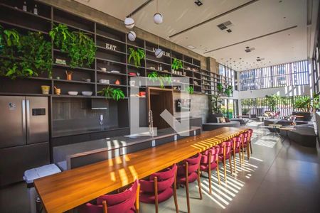 Studio para alugar com 21m², 1 quarto e sem vaga Studio para alugar com 21m², 1 quarto e sem vagaÁrea comum - Salão de festas