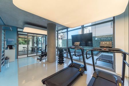 Studio para alugar com 34m², 1 quarto e sem vaga Studio para alugar com 34m², 1 quarto e sem vagaAcademia