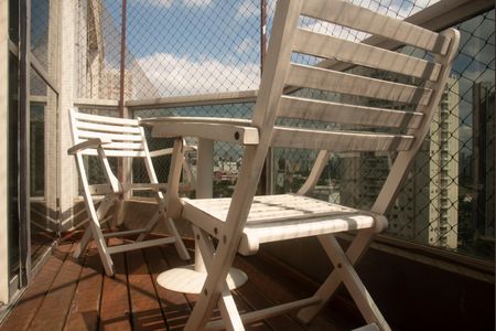 Apartamento para alugar com 50m², 1 quarto e 1 vagaVaranda