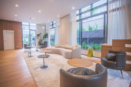 Studio para alugar com 27m², 1 quarto e sem vaga Studio para alugar com 27m², 1 quarto e sem vagaHall social