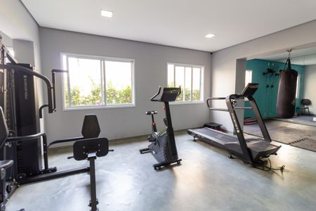Apartamento à venda com 32m², 1 quarto e 1 vaga Apartamento à venda com 32m², 1 quarto e 1 vagaÁrea Comum - Academia