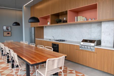 Apartamento à venda com 58m², 2 quartos e 1 vagaÁrea gourmet