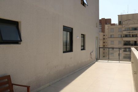Varanda do Studio de kitnet/studio para alugar com 1 quarto, 33m² em Pompeia, São Paulo