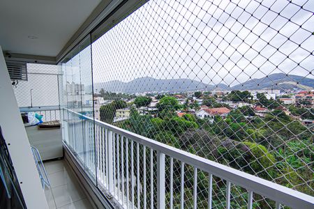 Varanda da Sala de apartamento à venda com 3 quartos, 150m² em Taquara, Rio de Janeiro