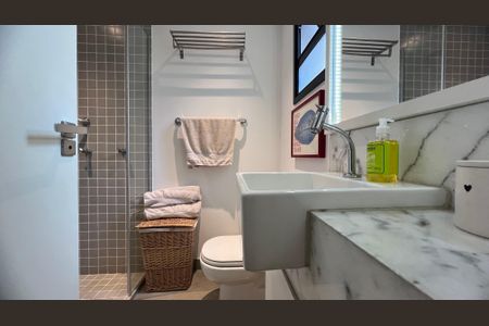 Apartamento à venda com 43m², 1 quarto e 1 vaga Apartamento à venda com 43m², 1 quarto e 1 vagaBanheiro da Suíte