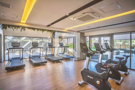 Studio para alugar com 21m², 1 quarto e sem vaga Studio para alugar com 21m², 1 quarto e sem vagaÁrea comum - Academia