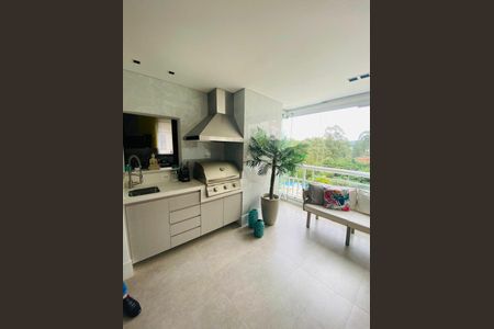 Varanda gourmet de apartamento à venda com 2 quartos, 123m² em Alphaville, Santana de Parnaíba